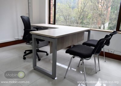 escritorio gerente jefe escritorio en L puesto ergonómico oficinas modernas diseño